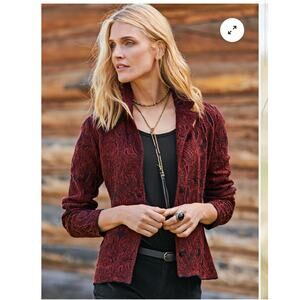 Peruvian Connection Rosemead Knit Jacket Large